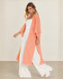 BLUSA KIMONO COM ELÁSTICO CIANINHA PEACH (LARANJA)