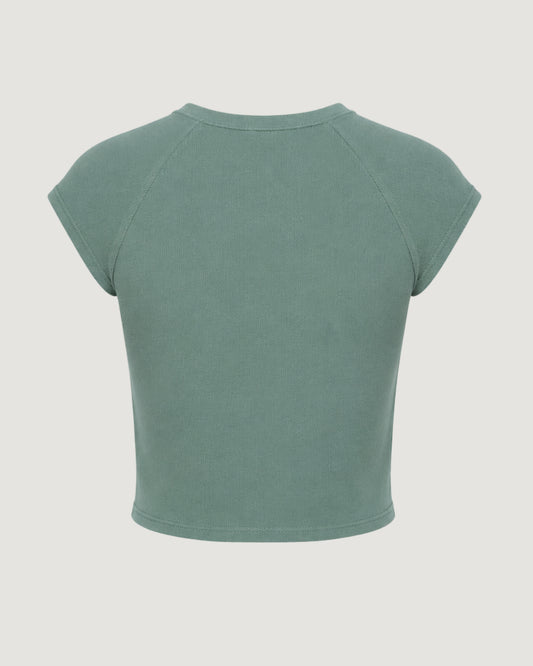 BLUSA T-SHIRT RAGLAN VERDE