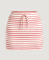 SHORTS SAIA MALHA LISTRAS VERMELHAS