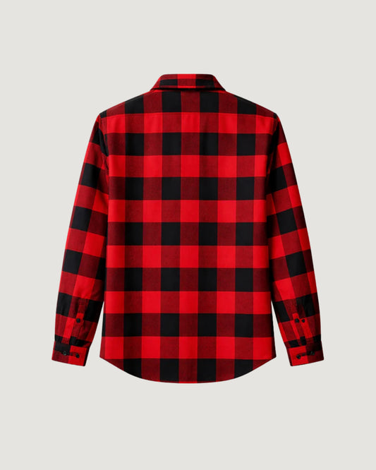 CAMISA FLANELA XADREZ VERMELHO