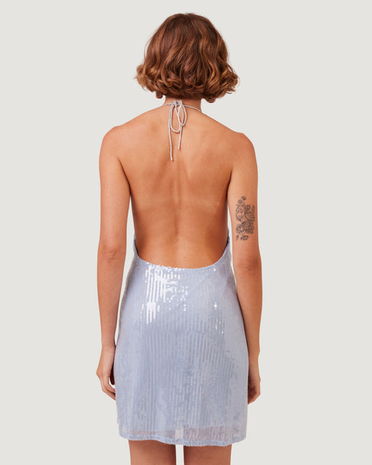 Vestido Sol Paetê AZUL