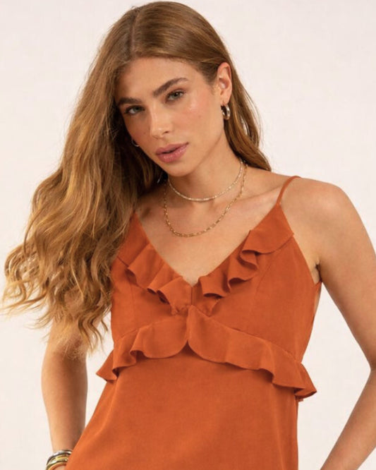 REGATA BABADOS COM BOTÕES MARROM