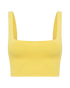 Top Nervura Decote U Rosa AMARELO