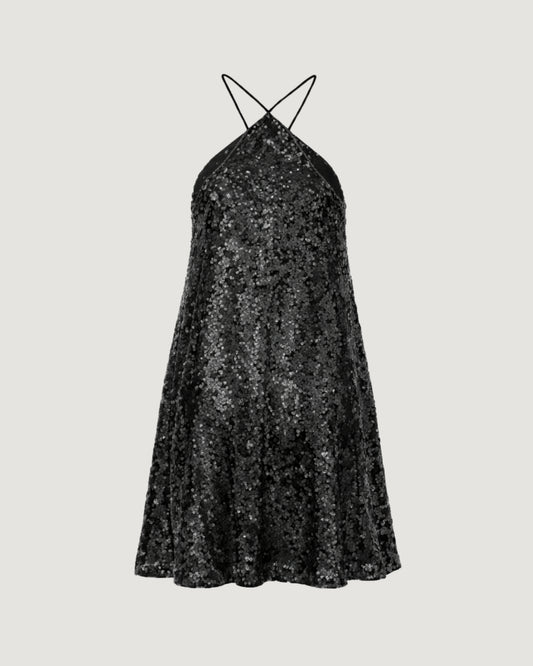 Vestido Paetê Ludimila PRETO