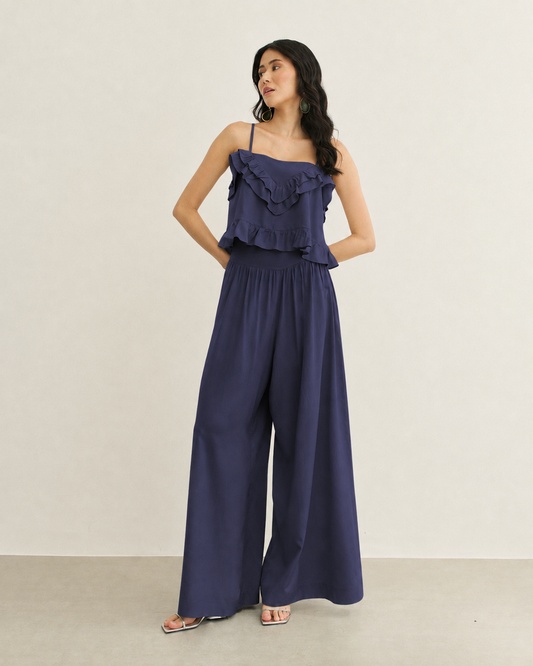 CALÇA PANTALONA PALA FRONTAL AZUL