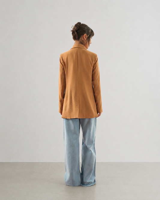 MAX BLAZER ALONGADO BEGE BRONZE (BEGE)