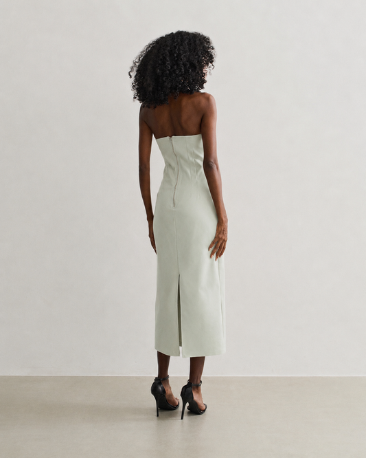 VESTIDO TOMARA QUE CAIA BERUGE(VERDE)