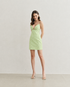 VESTIDO LAISE RECORTE BUSTO VERDE