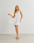 VESTIDO PALA TEXTURIZADO OFF WHITE