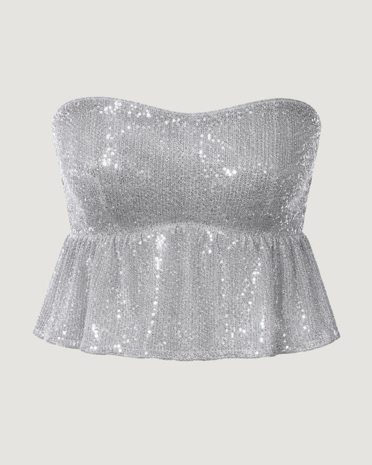 TOP BALONÊ SEM ALÇAS CINZA