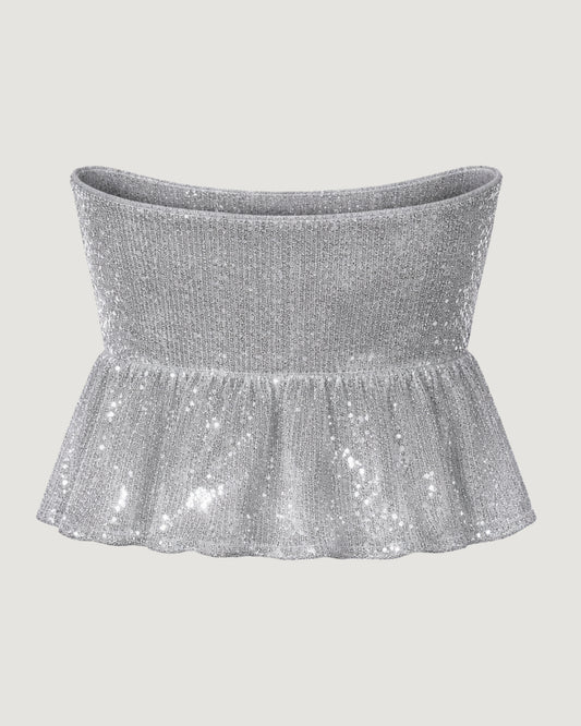 TOP BALONÊ SEM ALÇAS CINZA