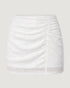 SAIA MIDI DRAPEADO OFF WHITE
