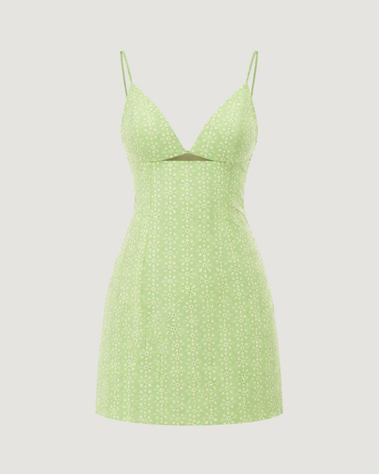 VESTIDO LAISE RECORTE BUSTO VERDE
