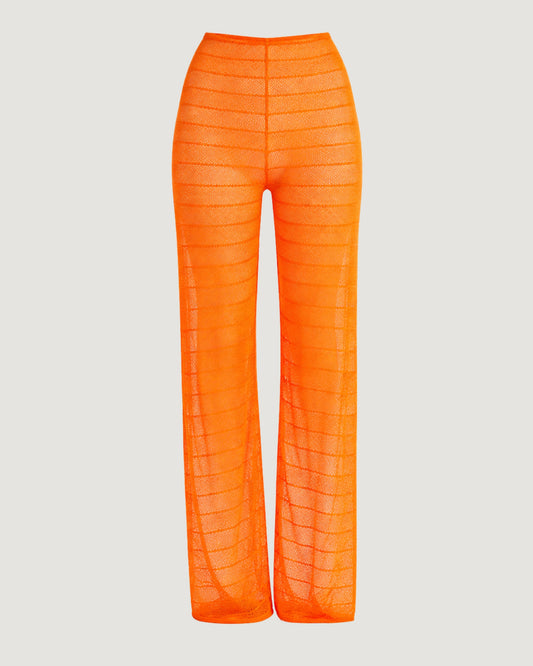 CALÇA VAZADA SAÍDA DE PRAIA LARANJA