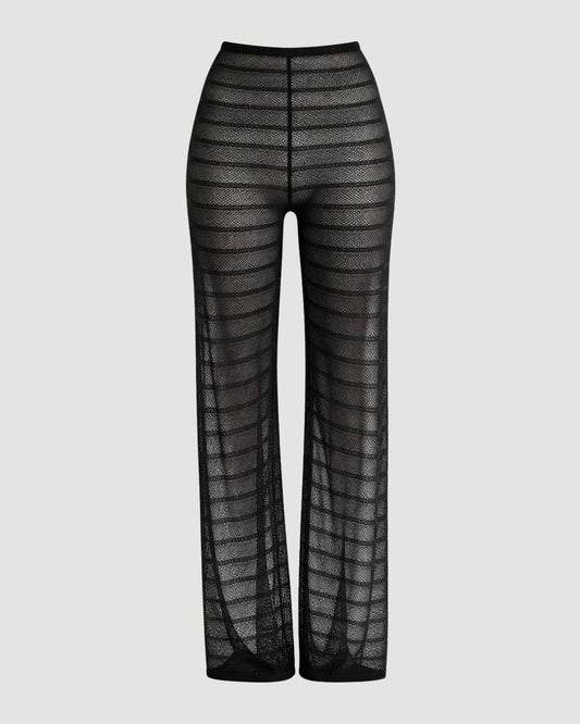 CALÇA VAZADA SAÍDA DE PRAIA PRETO