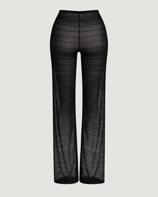 CALÇA VAZADA SAÍDA DE PRAIA PRETO