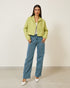 Blazer Curto Tweed com Paetês Verde LIMAO
