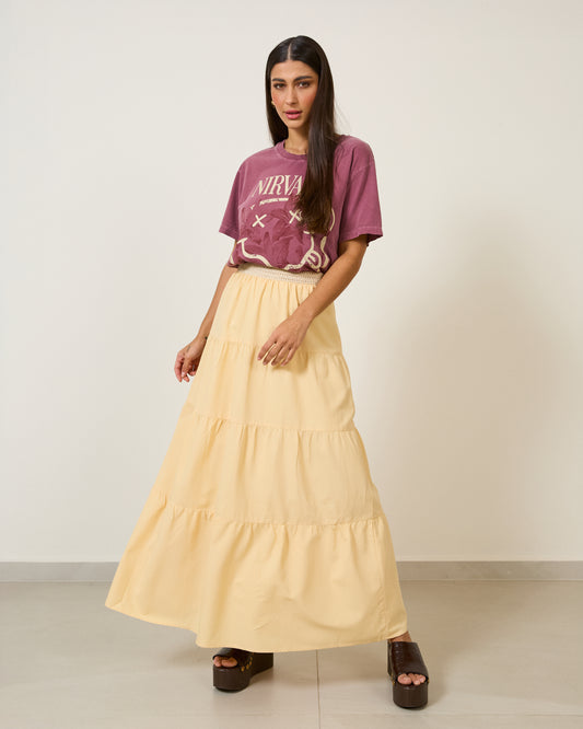 Blusa Camiseta Nirvana BORDO