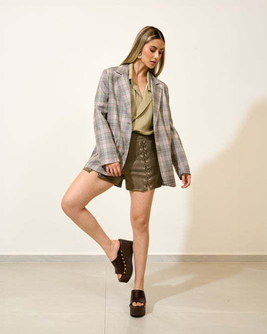 Blazer Xadrez CINZA