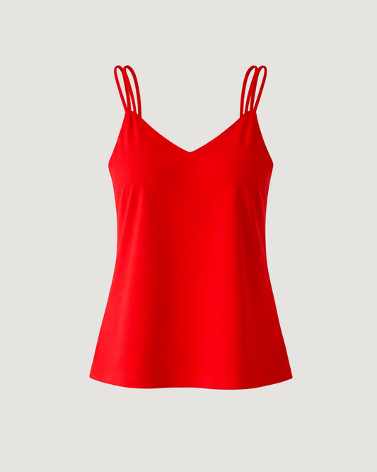 REGATA ALÇA DUPLA AMARRAÇÃO VERMELHO