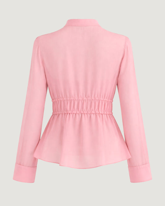 BLUSA ACABAMENTO FRUFRU ROSA