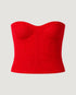 TOP TRICOT TOMARA QUE CAIA VERMELHO