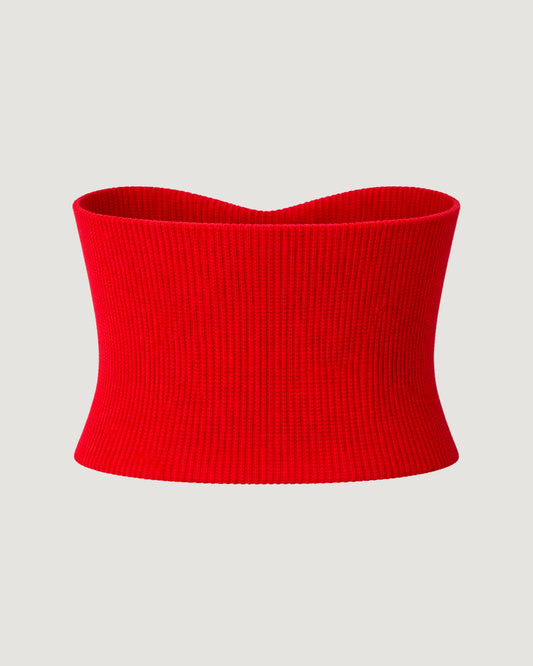 TOP TRICOT TOMARA QUE CAIA VERMELHO