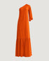 VESTIDO UM OMBRO SÓ LARANJA