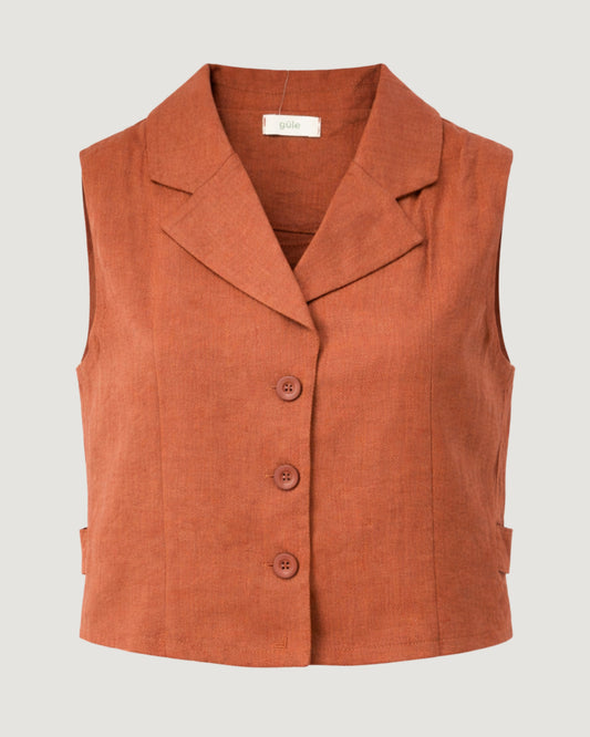 COLETE CURTO GOLA BLAZER DOURADO