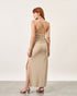 Vestido Longo Degagê BEGE