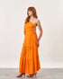 Vestido Málaga Decote Assimétrico LARANJA