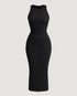 VESTIDO MIDI CAVA AMERICANA PRETO