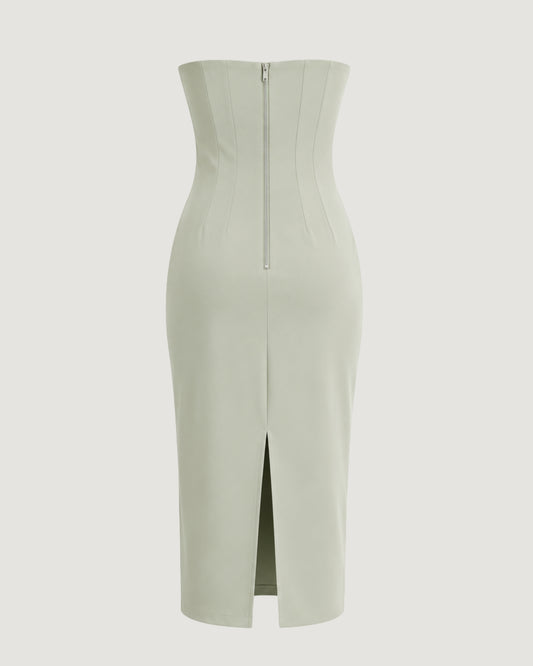 VESTIDO TOMARA QUE CAIA BERUGE(VERDE)