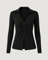 BLUSA DE MALHA COM DETALHE FRANZIDO PRETO