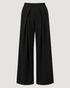 CALÇA DE MOLETOM COM PREGAS PRETO