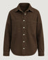 CAMISA DE SARJA OVERSIZED MARROM