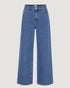 CALÇA JEANS WIDE LEG AZUL ESCURO