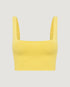 Top Nervura Decote U AMARELO