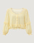 BLUSA BABADOS MANGA LONGA AMARELO