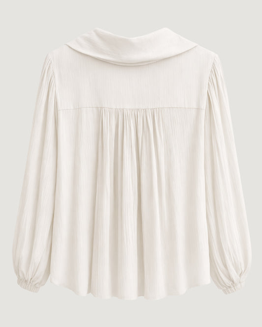 CAMISA MANGA FRANZIDA OFF WHITE
