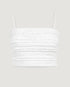 TOP ALÇA DE ELÁSTICO OFF WHITE