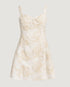VESTIDO CURTO COM RECORTES OFF WHITE