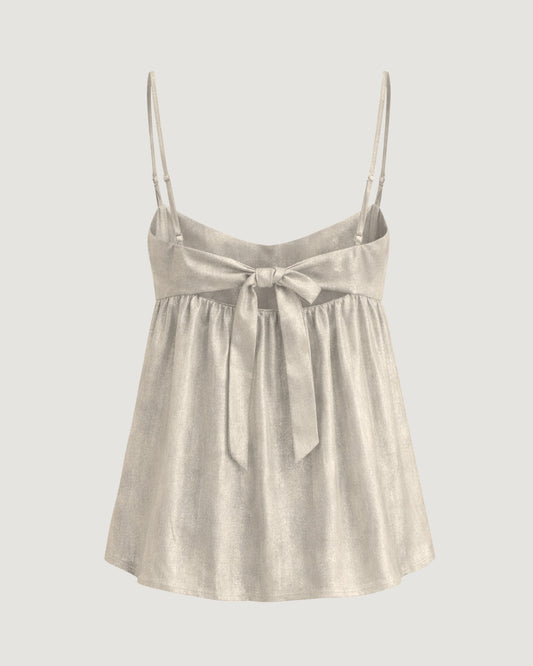 BLUSA BATA  AMARRAÇÃO COSTAS PRATA