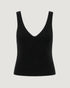 REGATA TRICOT FENDA LATERAL PRETO
