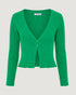 CARDIGAN CROPPED COM ABERTURA VERDE