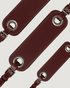 Cinto Courino Duplo Rebite BORDO