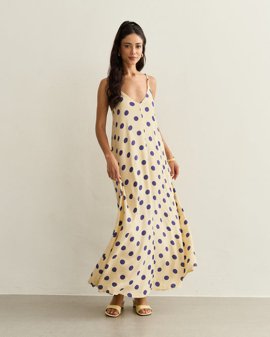 VESTIDO LONGO ALCINHA POÁ