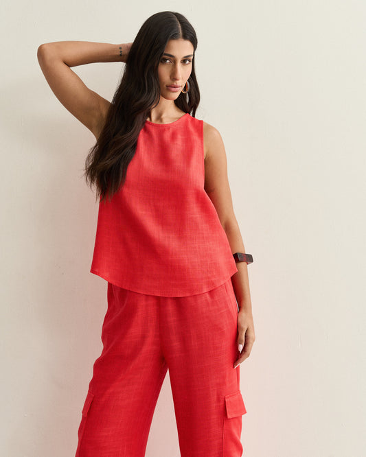 REGATA LINHO PALA NAS COSTAS VERMELHO