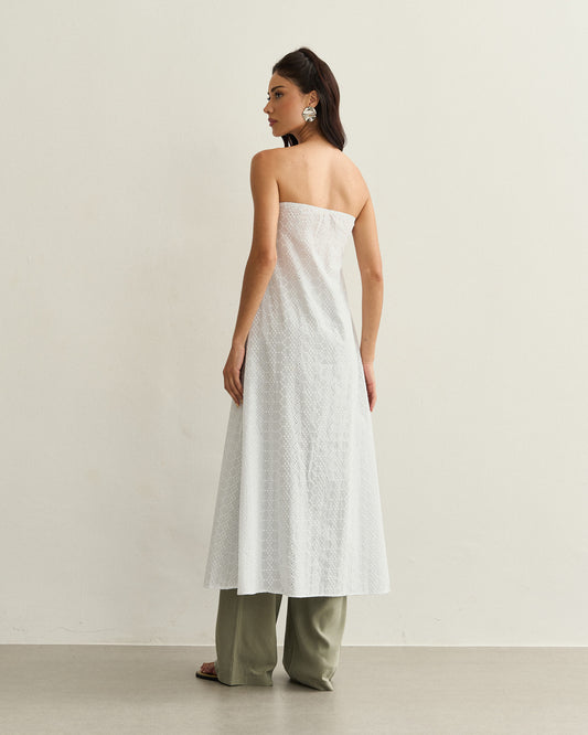 TOP LAISE FRENTE ÚNICA OFF WHITE