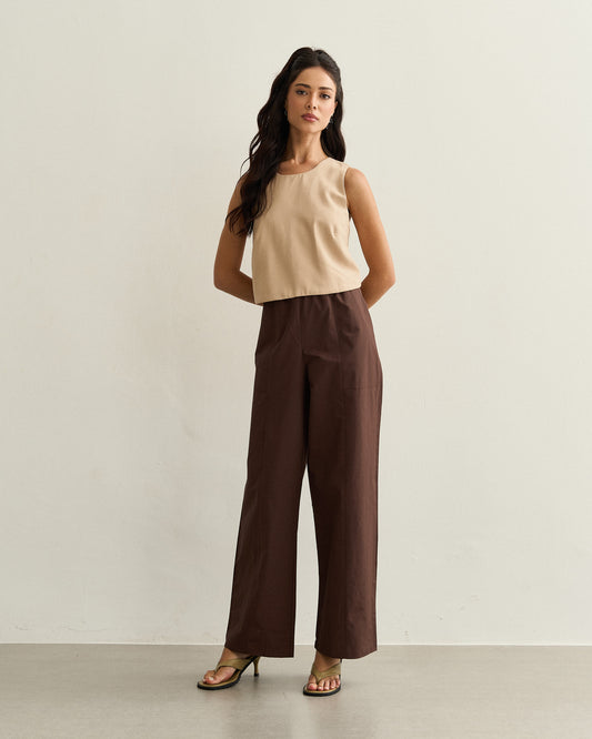 REGATA COSTAS CRUZADAS BEGE